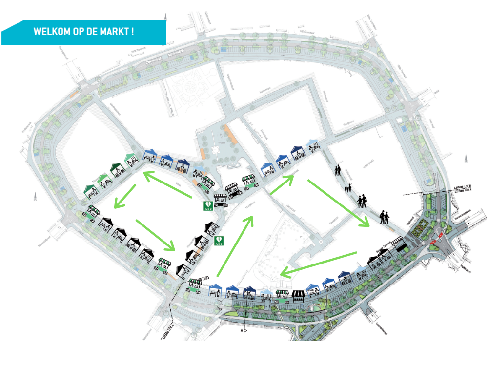 circulatieplan markt