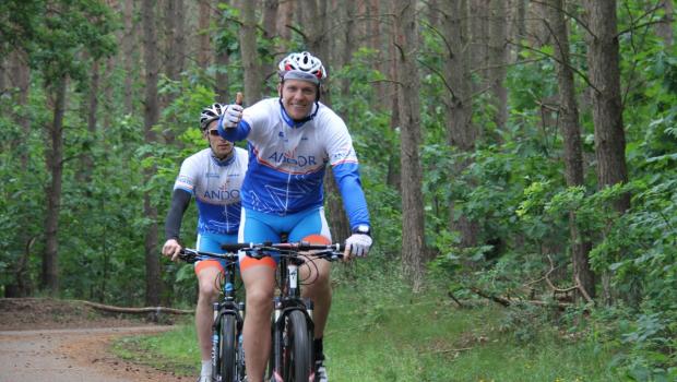 start to mountainbike