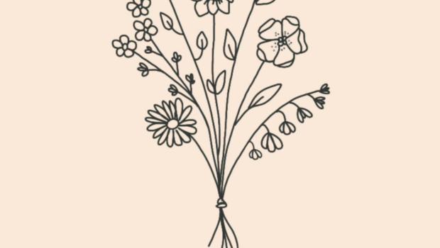 Millustration.be - Workshop Lineart illustratie van bloemen © geen