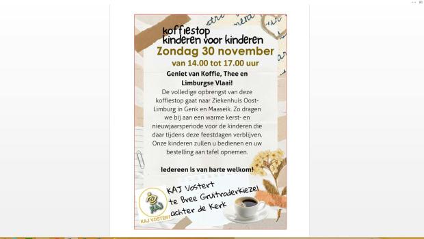 Koffiestop - Kinderen voor kinderen - © kaj-Vostert