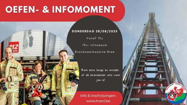 Oefen- en infomoment Brandweer Noord-Limburg © HVZNL